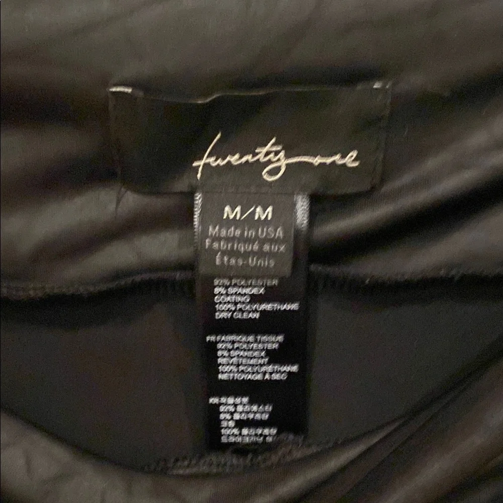 Twenty One Sleek Black Leggings - Picture 2 of 7